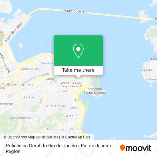 Mapa Policlínica Geral do Rio de Janeiro
