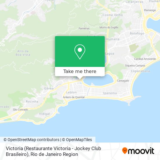 Mapa Victoria (Restaurante Victoria - Jockey Club Brasileiro)