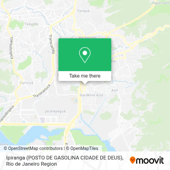 Ipiranga (POSTO DE GASOLINA CIDADE DE DEUS) map