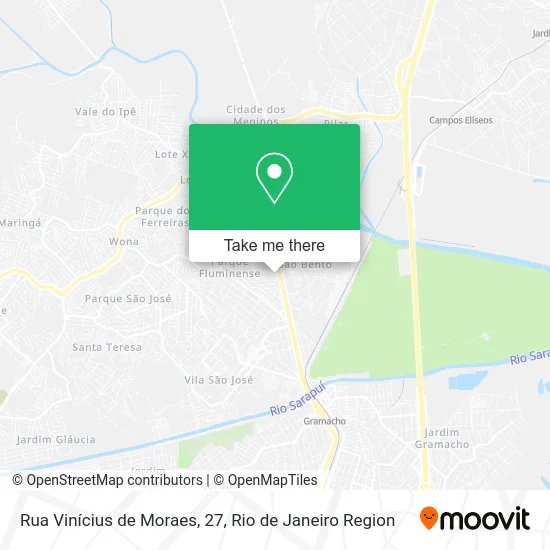 Rua Vinícius de Moraes, 27 map