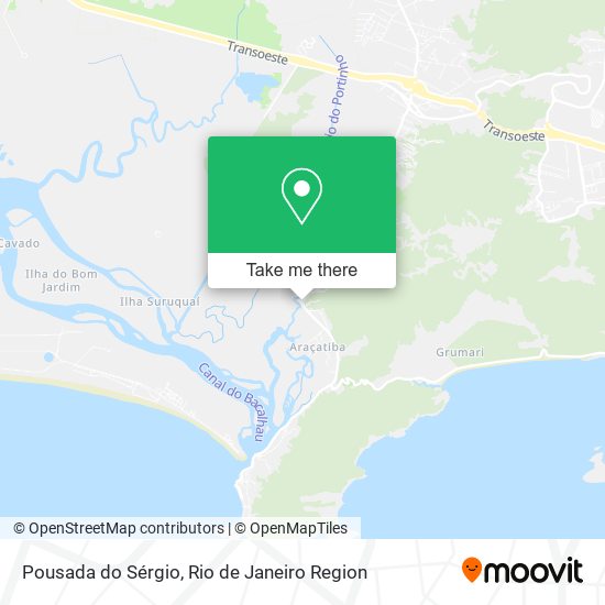 Pousada do Sérgio map