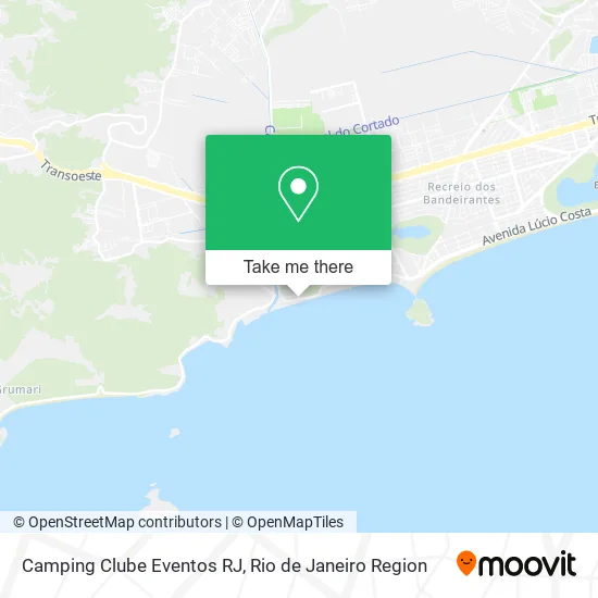 Camping Clube Eventos RJ map