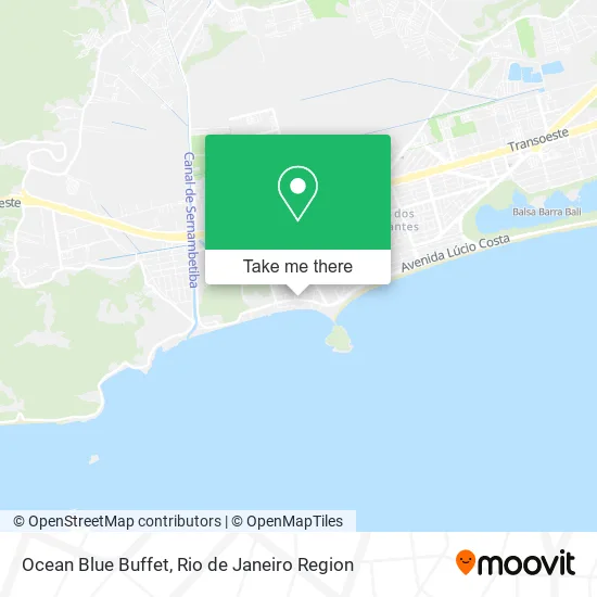 Ocean Blue Buffet map