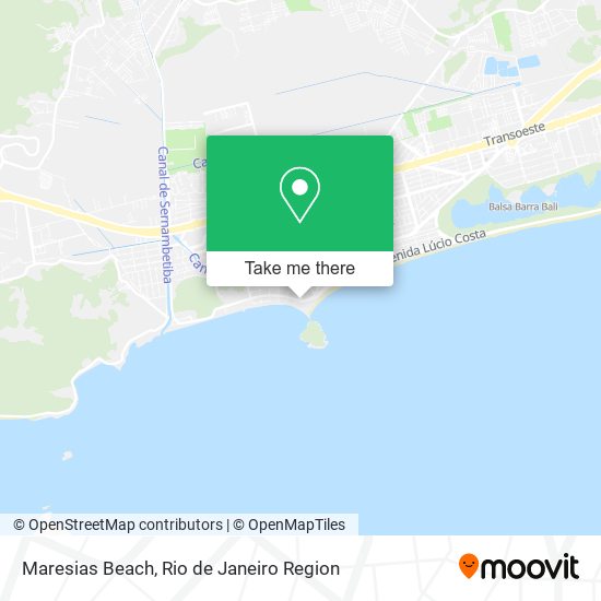 Mapa Maresias Beach