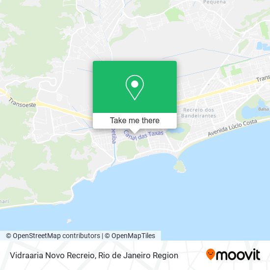 Vidraaria Novo Recreio map