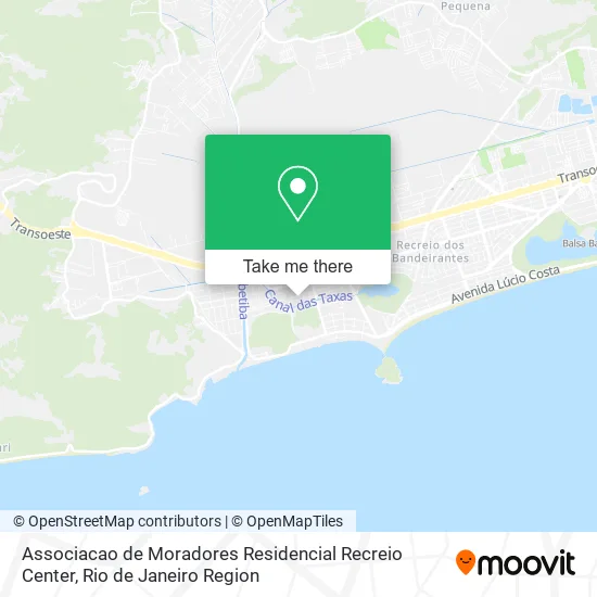 Associacao de Moradores Residencial Recreio Center map