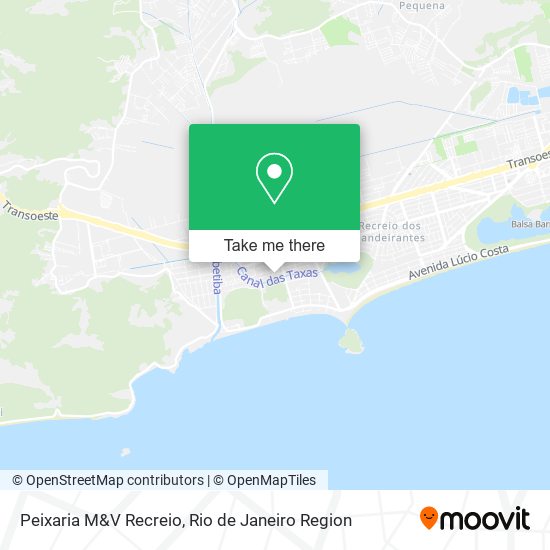 Peixaria M&V Recreio map