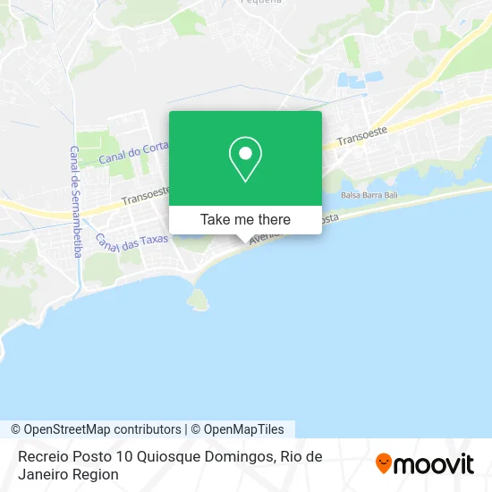 Recreio Posto 10 Quiosque Domingos map