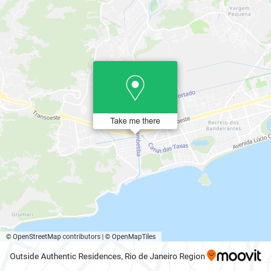 Outside Authentic Residences map