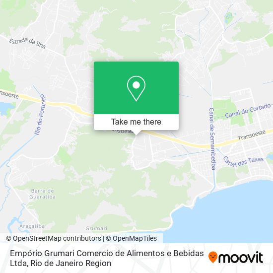 Empório Grumari Comercio de Alimentos e Bebidas Ltda map