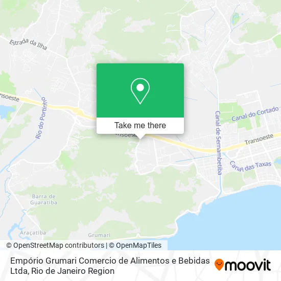 Empório Grumari Comercio de Alimentos e Bebidas Ltda map