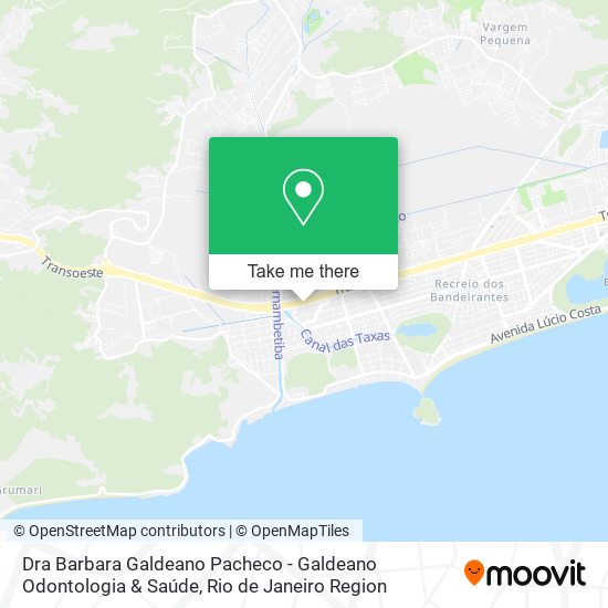 Mapa Dra Barbara Galdeano Pacheco - Galdeano Odontologia & Saúde