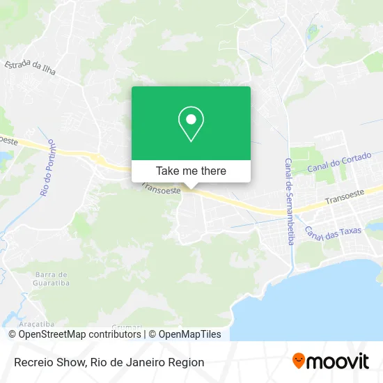 Recreio Show map