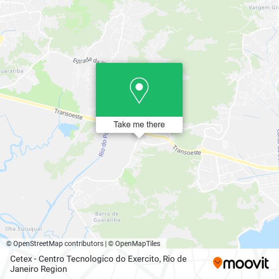 Cetex - Centro Tecnologico do Exercito map