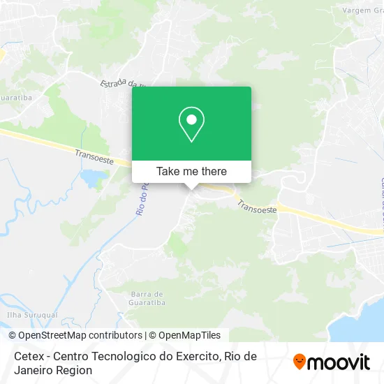 Cetex - Centro Tecnologico do Exercito map