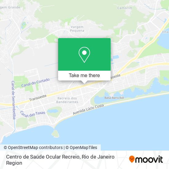 Centro de Saúde Ocular Recreio map