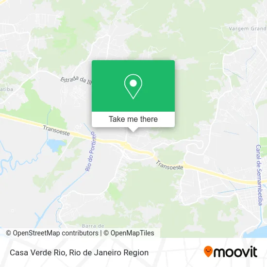 Casa Verde Rio map