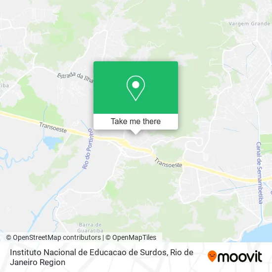 Instituto Nacional de Educacao de Surdos map