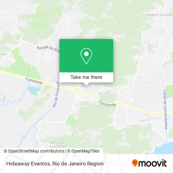 Hideaway Eventos map