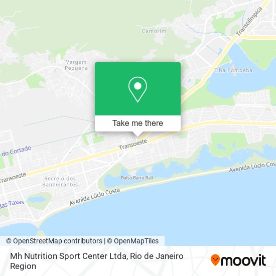 Mapa Mh Nutrition Sport Center Ltda