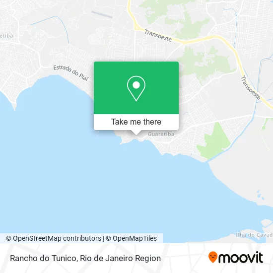 Rancho do Tunico map