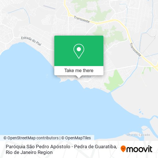 Paróquia São Pedro Apóstolo - Pedra de Guaratiba map