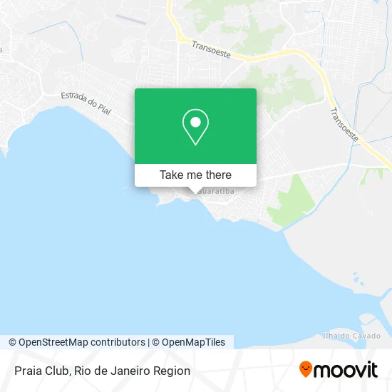 Praia Club map