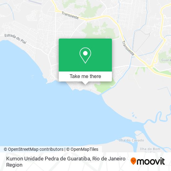 Kumon Unidade Pedra de Guaratiba map