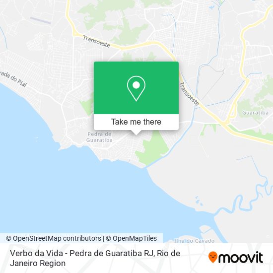 Verbo da Vida - Pedra de Guaratiba RJ map