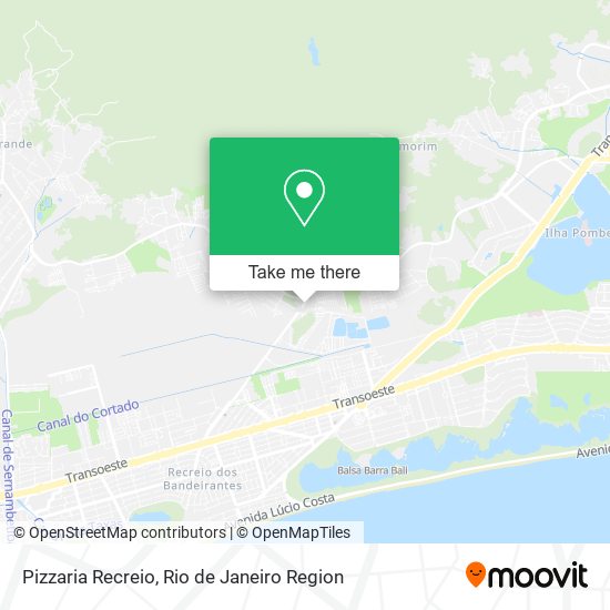 Pizzaria Recreio map