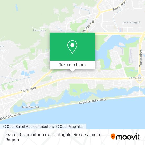 Mapa Escola Comunitária do Cantagalo