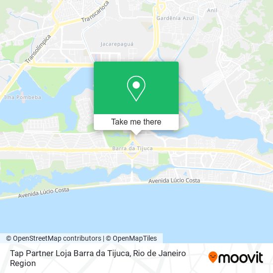Tap Partner Loja Barra da Tijuca map