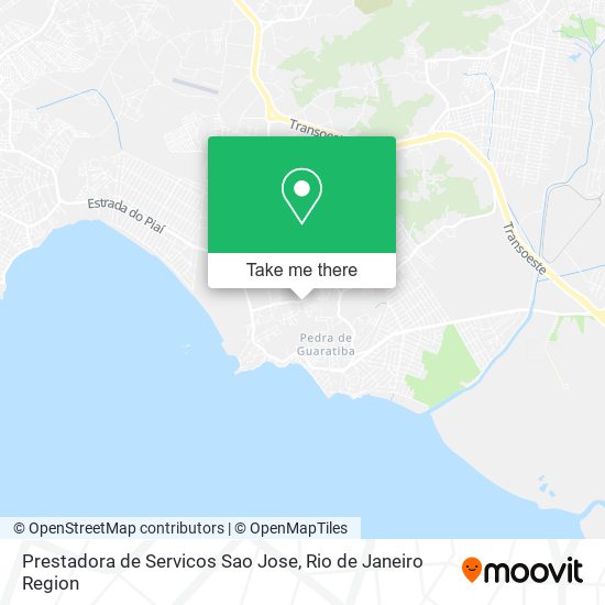 Mapa Prestadora de Servicos Sao Jose