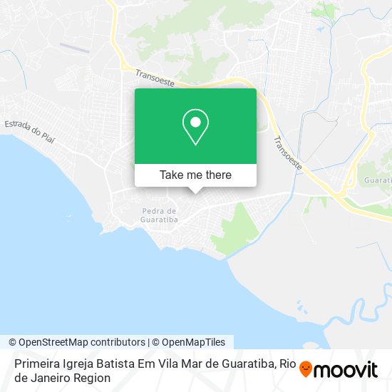 Primeira Igreja Batista Em Vila Mar de Guaratiba map