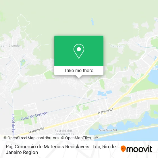 Rajj Comercio de Materiais Reciclaveis Ltda map