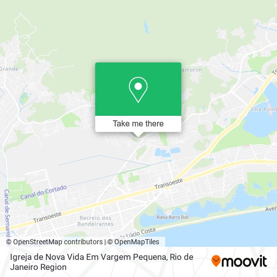 Igreja de Nova Vida Em Vargem Pequena map