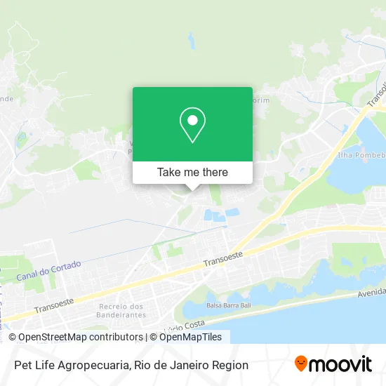 Pet Life Agropecuaria map