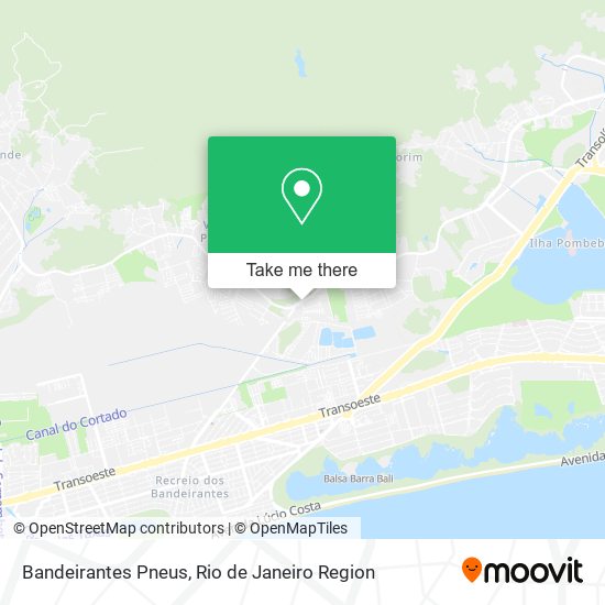 Bandeirantes Pneus map