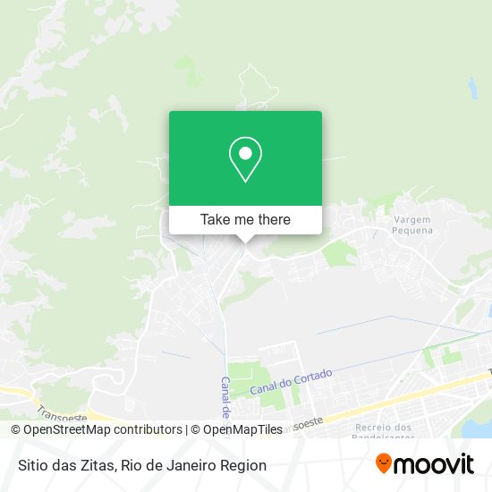 Sitio das Zitas map