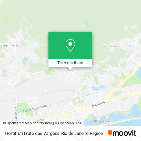 Hortifruti Fruto das Vargens map