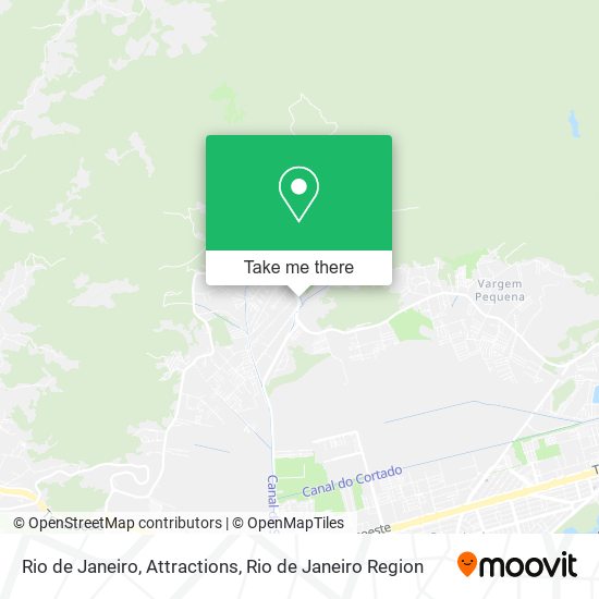 Rio de Janeiro, Attractions map