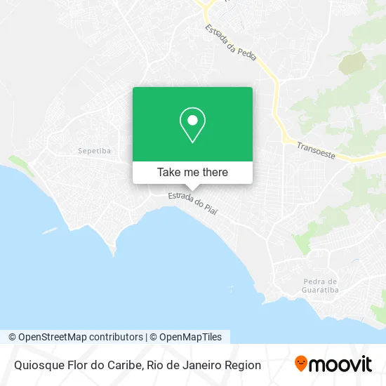 Quiosque Flor do Caribe map