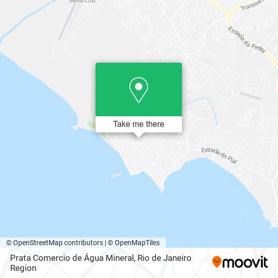 Mapa Prata Comercio de Água Mineral