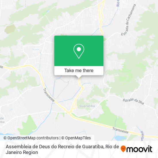 Mapa Assembleia de Deus do Recreio de Guaratiba