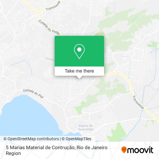 Mapa 5 Marias Material de Contrução