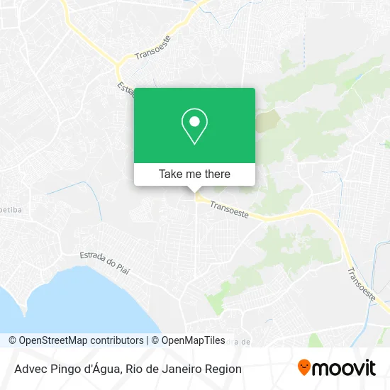 Advec Pingo d'Água map