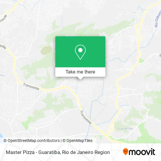 Master Pizza - Guaratiba map