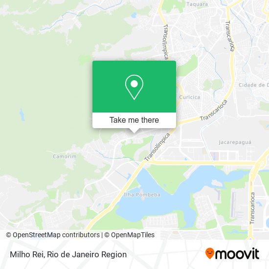 Milho Rei map