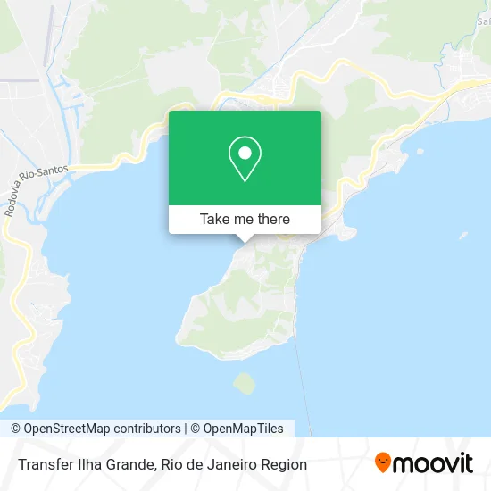 Transfer Ilha Grande map