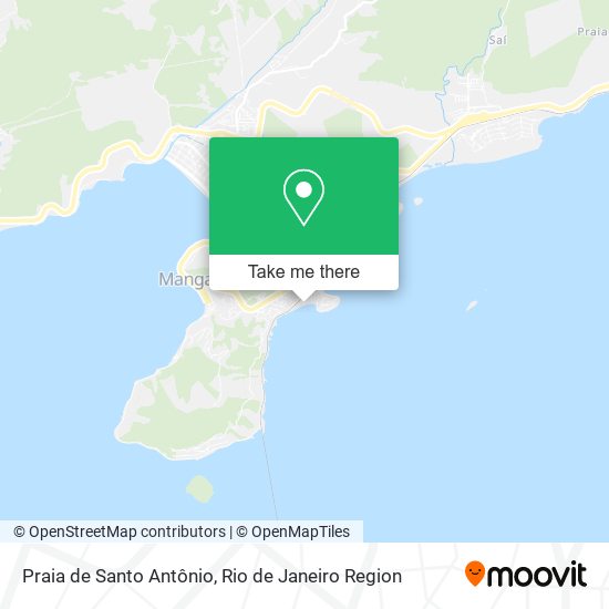 Mapa Praia de Santo Antônio